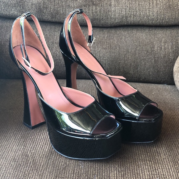 Amina Muaddi Bianca Platform 